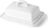 Better Butter Porcelain Butter Dish with Lid - Large Butter Holder for 8oz European Butter and 2 Sticks of East West Coast Butter, White