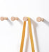 HomeDo Wall Hooks Rack, Wooden Coat Hooks Wall Mounted, Entryway Hat Rack, Decorative Hooks Single Organizer Wall Hanger Hat Hook Towel Rack, Heavy Duty Hooks (Beech Wood-3inch, 5Pack)