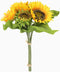 XD MEXL Artificial Sunflowers Arrangement Bouquet, Large Fake Summer Silk Sunflower Artificial, 7 Flowers Per Bunch for Home and Wedding Decoration