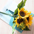 XD MEXL Artificial Sunflowers Arrangement Bouquet, Large Fake Summer Silk Sunflower Artificial, 7 Flowers Per Bunch for Home and Wedding Decoration