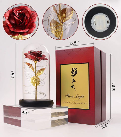 Lizber Forever Rose Gifts, Mothers Day Birthday Best Gifts, Mothers Day First Gifts for Mom from Son Daughter Husband, Flowers for Mothers Day, Unique Gifts for Women, Valentines Day Gifts for Her