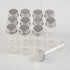 24units 14ml Mini Jars Crafts Glass Bottles with Aluminium Cap Liquid Pill Powder Ornament Bottles Empty Glass Vials Jars (24, 14ml)