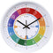 Telling Time Teaching Clock Silent Non Ticking Wall Clock-Learning Clock for School Classroom Playroom Bedroom (12 inch)
