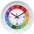 Telling Time Teaching Clock Silent Non Ticking Wall Clock-Learning Clock for School Classroom Playroom Bedroom (12 inch)
