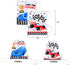 Race Car Party Gifts Bags - 12 Pack 10'' x 12'' Racing Car Drawstring Backpack for Boy Kids String Goodie Candy Bags Party Supplies for Birthday