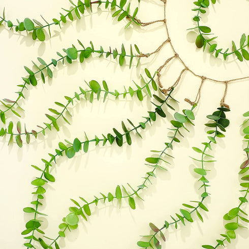 Eucalyptus Hanging Wall Decor Artificial Boho Decor Fake Eucalyptus Vine Decoration for Bathroom Bedroom Farmhouse Nursery House
