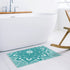 Doormat Turquoise Mandala Floral Printed Entrance Floor Mat Rug Indoor/Outdoor/Front Door/Bathroom Mats Rubber Non Slip