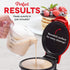 Dash Mini Maker Electric Round Griddle for Individual Pancakes, Cookies, Eggs & other on the go Breakfast, Lunch & Snacks with Indicator Light + Included Recipe Book - Red