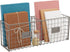 Wire Basket Hanging Mail Organizer, Farmhouse Wall Decor (17.2 x 6.5 x 5.2 in)