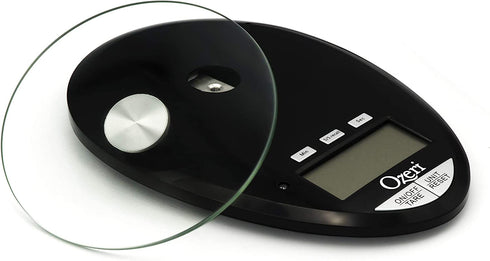 Ozeri Pro II Digital Kitchen Scale with Removable Glass Platform and Countdown Kitchen Timer (1 g to 12 lbs Capacity)