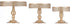 Hotity Set of 3 Cake Stands Round Modern Cake Stand Set Metal Cupcake Dessert Display Stand, Light Gold
