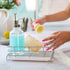 HandyHomeConcepts Sponge Holder For Sink Large Sink Caddy Kitchen Soap Tray Dish Soap Caddy Kitchen Bathroom Sink Organizer Brush Holder - 9x5x3" (not incl. Soaps, Brush, Sponge, Towel)