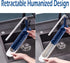 Updated Telescopic Sink Holder Storage Rack Adjustable Length Drainer Sink Storage Rack Holder Storage Sponge Soap Holder with Dishcloth Hanger Expandable Storage Drain Basket for Home Kitchen (Blue)