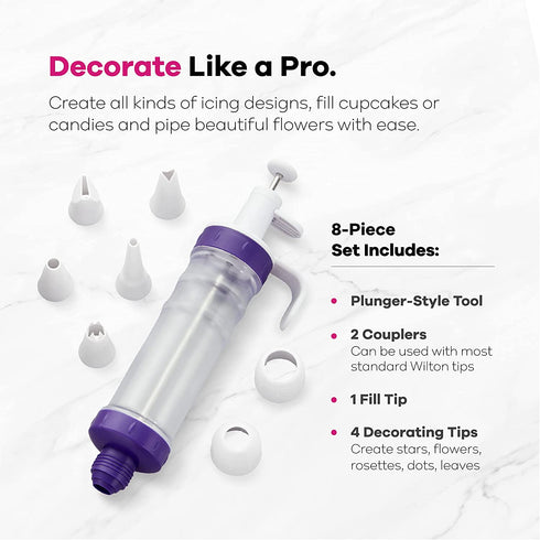 Wilton Dessert Decorator Plus Cake Decorating Tool and Cake Icing Tool