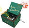 Merry-Christmas-Music-Box-Small-Gifts-Toy for Kids Mom Daughter Wife Girlfriend Wooden-Hand-Crank-Xmas-Musical-Boxes New-Year-Holiday-Birthday-Home-Party-Decoration Plays-We-Wish-You-a-Merry-Christmas