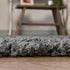 Unique Loom Davos Collection Modern Luxuriously Soft & Cozy Shag Area Rug, 2 ft 2 in x 3 ft, Peppercorn