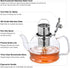 STNTUS Glass Teapot, 40 oz. / 1200 ml Teapot, Glass Tea Pot for Loose Tea, Glass Teapot with Infusers for Loose Tea, Tea Pot for Stove, Teapot with Stainless Steel Strainer, Teapot for 4-6 Cups