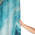 Marble Shower Curtain Natural Luxury Ocean Art The Ripples of Agate with Beautiful Blue Paint and Gold Powder for Bathroom Decor Polyester Fabric Waterproof Shower Curtains Set with 12 Hooks