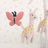 Carter's Pretty Pink Giraffes Coral Butterflies Musical Mobile, Coral, Pink