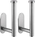 KES Self Adhesive Toilet Paper Holder Stick On Toilet Paper Roll Holder RUSTPROOF Stainless Steel Brushed Finish 2 PCS, A7170-2-P2