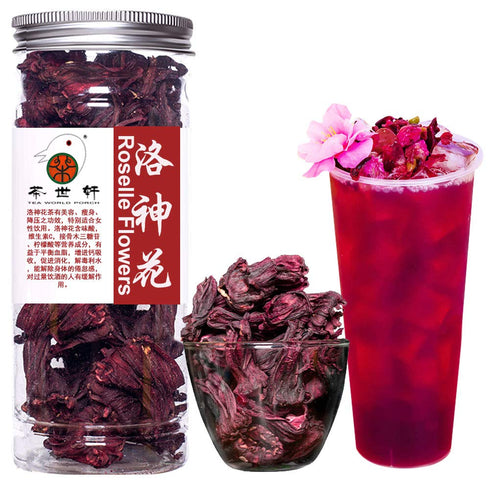Plant Gift Roselle Hibiscus, Hibiscus Tea Organic, Hibiscus Flowers Roselle Tea, Hibiscus Tea, Dried Hibiscus Chinese Health 50G/1.76oz