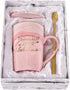 Not a Day Over Fabulous Coffee Mug Birthday Gifts for Women, Birthday Gift Ideas for Best Friends female, BBF, Her, Sister, Wife, Mom, Aunt Ceramic Marble Coffee Mug with Box Packing Pink 14OZ