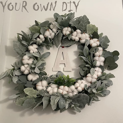 MULTI CANDY Artificial Flocked Lambs Ear Garland,Soft Faux Vine Greenery, Farmhouse Mantle Decor,DIY Home Decoration Vine