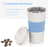 Tumbler Coffee Mug With Lid, 17oz Stainless Steel Coffee Travel Mug, Double Walled Vacuum Insulated Cup Leak Proof, Hot Drink and Iced Coffee Tumbler (Blue)