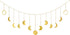 Mkono Moon Phase Wall Hanging Boho Garland Decor Home Decoration Moon Hang Art Ornaments for Bedroom Headboard Living Room Dorm Nursery Apartment Office Birthday Gift, Gold, 55"