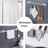 Curtain Rod Bracket No Drilling, 8 PCS Self Adhesive Curtain Rod Holder Fixing Holders Rods Hanger Curtain Pole Wall Brackets Towel Rod Hooks for Home Bathroom and Hotel Use