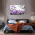 Modern Purple Flowers Canvas Art Wall Decor Black and White Framed Galsang Floral Prints and Posters Wall Hanging Decorations Ready to Hang for Bedroom Bathroom (Purple, 16x24inx1)