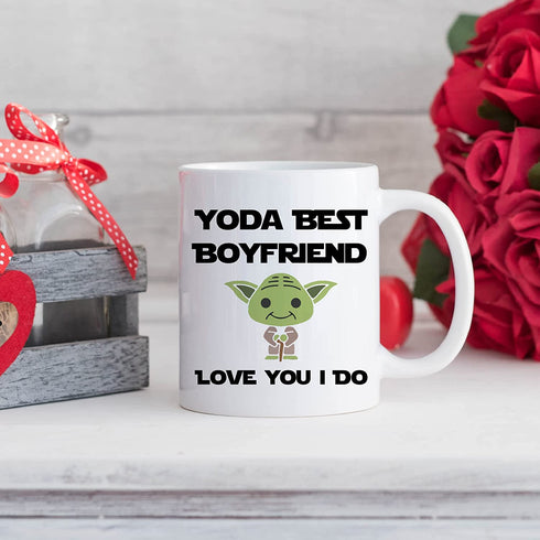 Yoda Best Boyfriend Mug, I Love You Boyfriend Gifts, Best Boyfriend Birthday Gift, Valentine™s Day Gifts For Boyfriend From Girlfriend, Romantic Anniversary Mug, Valentine Mugs For Men, Easter Gift