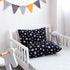 Toddler Pillowcase 2 Pack, 14'' x 20'' Travel Pillow Case Cover for Babies, Kids, Boys and Girls, Soft and Breathable Small Pillow Cases with Envelope Closure, Black Star Print