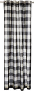 Lorraine Home Fashions 09570-63-00146 BLACK Courtyard Grommet Window Curtain Panel, Black, 53" X 63"