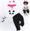 Pedolltree Reborn Baby Girl Dolls Clothes 18 inch Panda Outfits Accesories for 17-19 inch Reborns Doll Newborn Baby Girl Matching Clothing