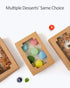 Yotruth 8x5.3x2" Pastry and Cookie Gift Box Bakery Craft Brown Treat Box Pop-up Easy Assembly With Clear Display Window 24 Pack
