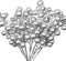 24 pcs Christmas Berries Stems Artificial Berry Stems for Christmas Tree Ornaments Crafts Holiday and Home Decor (Silver)