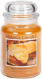 Village Candle Warm Buttered Bread Large Glass Apothecary Jar Scented Candle, 21.25 oz, Brown