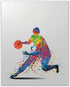 Rainbow Basketball Wall Art Decor - Set of 4 (8x10) Unframed Poster Prints