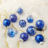 Wironlst 60mm/2.36" Christmas Ball Ornaments Shatterproof Clear Large Plastic Hanging Ball Decorative Baubles Set with Stuffed Delicate Decorations (30 Counts, Blue)