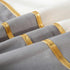 WACOMECO Velvet Throw Pillow Covers - Soft Decorative Cushion Covers Cases with Gold Leather for Sofa Bedroom Livingroom Car, 18 x 18 in, Grey and White