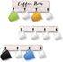 Coffee Mug Holder,Wall Mounted Coffee Mug Rack,Rustic Wood Cup Organizer with 12 Hooks,Kitchen Display Storage and Collection (White)