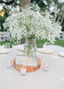 Artificial Baby Breath Gypsophila Flowers Bouquets 15 pcs Real Touch Flowers for Wedding Party DIY Wreath Floral Arrangement Home Decoration (White)