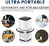 KIKI PURE A1 Mini HEPA USB-C Powered Air Purifier. Ultra Portable (5.2in tall, 6.7 ounces), Ultra Quiet. Perfect for Travel, In-Car and Desktop (White)