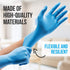 100 Pcs Nitrile Disposable Gloves - Soft Industrial Gloves, Nitrile and Vinyl Blend Gloves Powder-Free, Latex-Free Protective Gloves, Soft and Comfortable, Size Small - SereneLife SLGLVNIT100SM