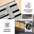 Black and White Striped Rug 27.5"x43" Outdoor Doormat Cotton Hand Woven Welcome Doormats Reversible Layered Door Mats Farmhouse Indoor Outdoor Runner Rug for Front Porch Entryway Laundry Room Kitchen
