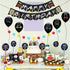 Vercico Friends TV Show Party Decoration Set of 68 Happy Birthday Banner Latex Balloons Cake Cupcake Toppers Tattoo Stickers Decoration Backdrop Party Supplies for Friends Fan