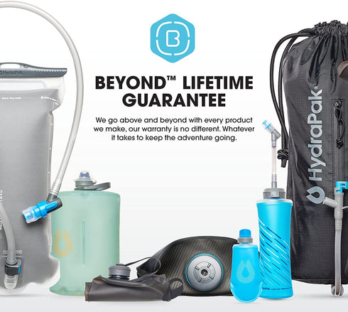 Hydrapak Flux - Collapsible Backpacking Water Bottle (1.5 Liter) - BPA Free, Ultra Light, Spill-Proof Twist Cap - Mammoth Grey