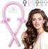 Heatless Curling Rod Headband, IENIN No Heat Curlers Hair Rollers to Sleep in Curl Ribbon with Scrunchies Hair Clips Overnight Hair Curlers for Women Long Hair Styling Tools(Pink)
