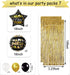 DUILE 72pc/set Happy New Year Decorations 2022 New Years Eve Party Decorations Supplies Include Paper Flower New Year Banner Balloons Curtains Foil Star Balloons for Happy New Year Party